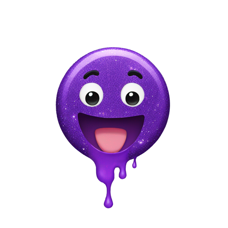 Purple Glitter Slime emoji