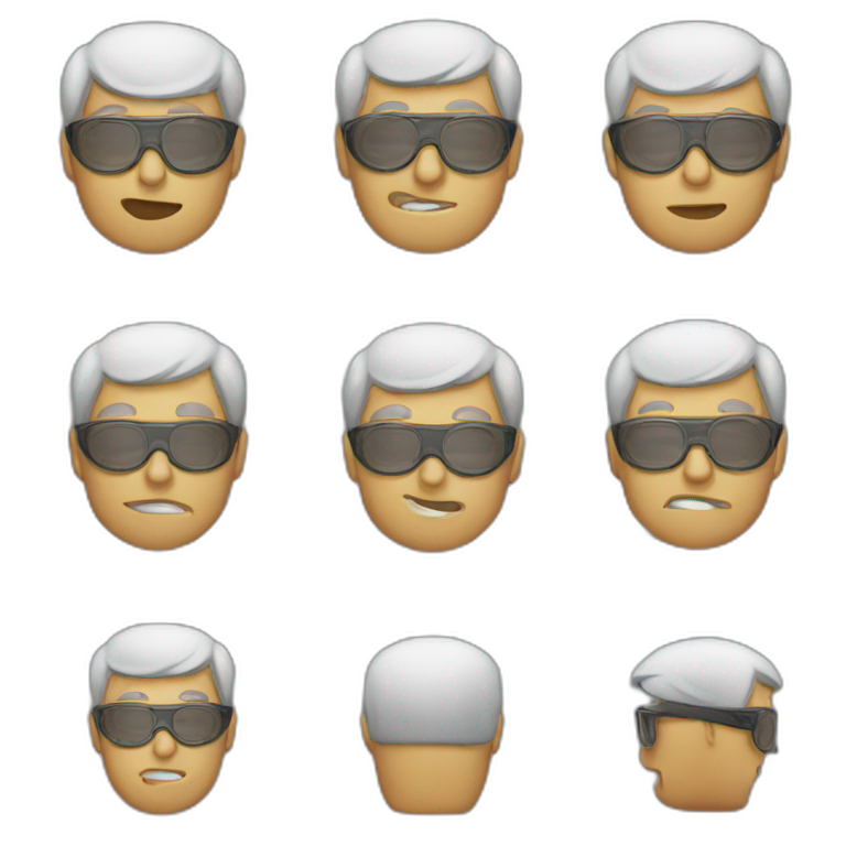 blind man emoji
