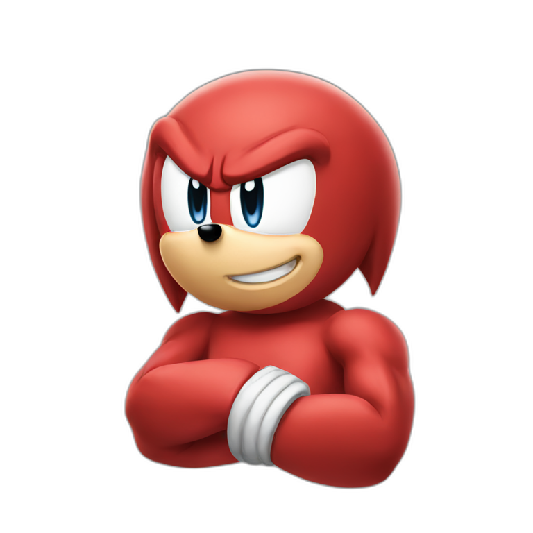 Knuckles from sonic emoji