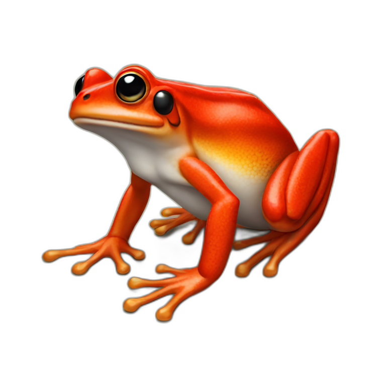 Red frog emoji