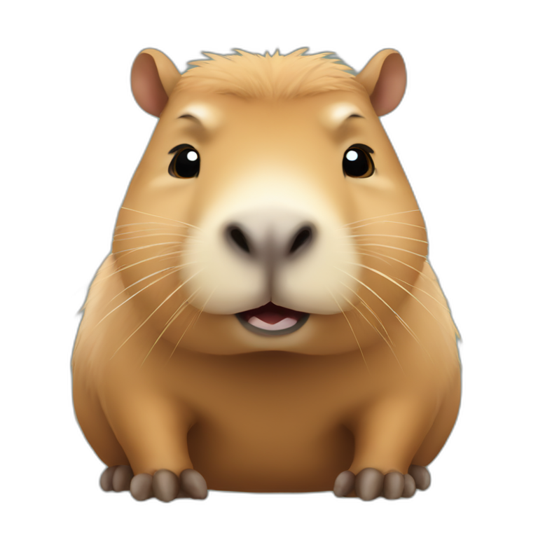 Cute little Chubby Capybara emoji