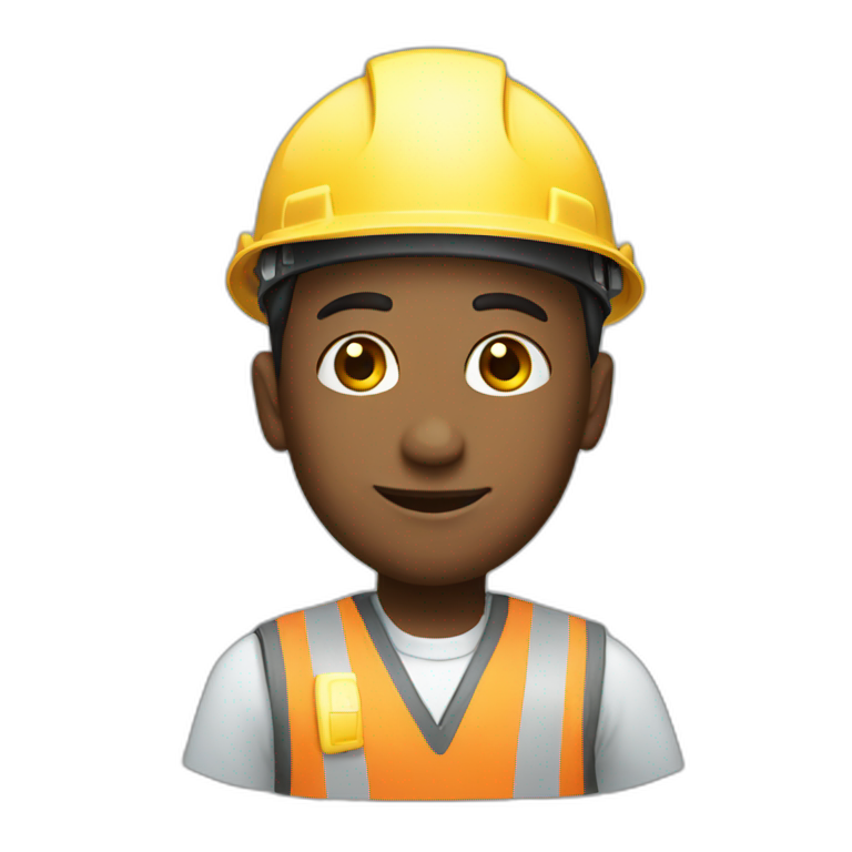 AI construction worker emoji