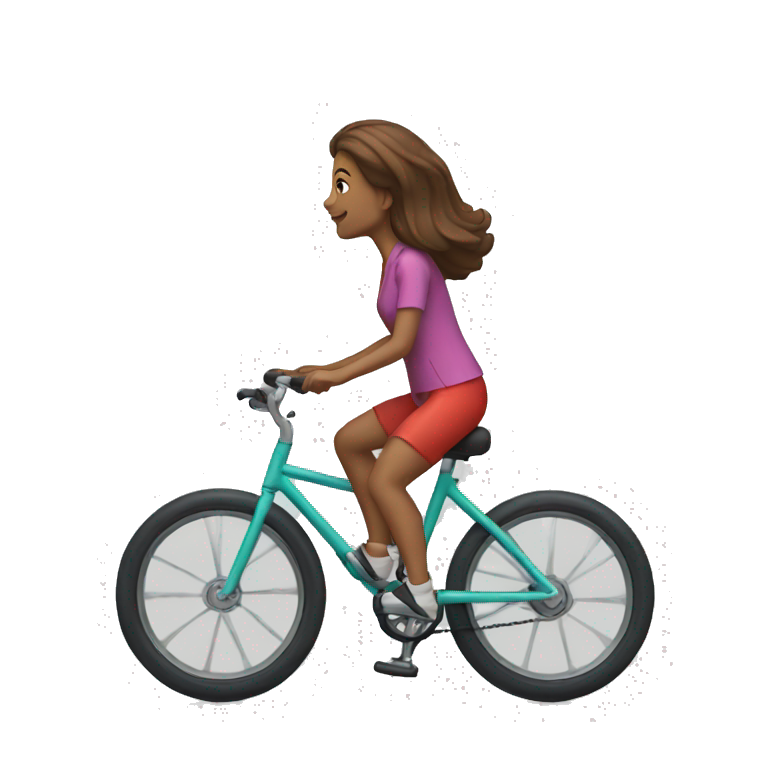 women riding unicycle emoji