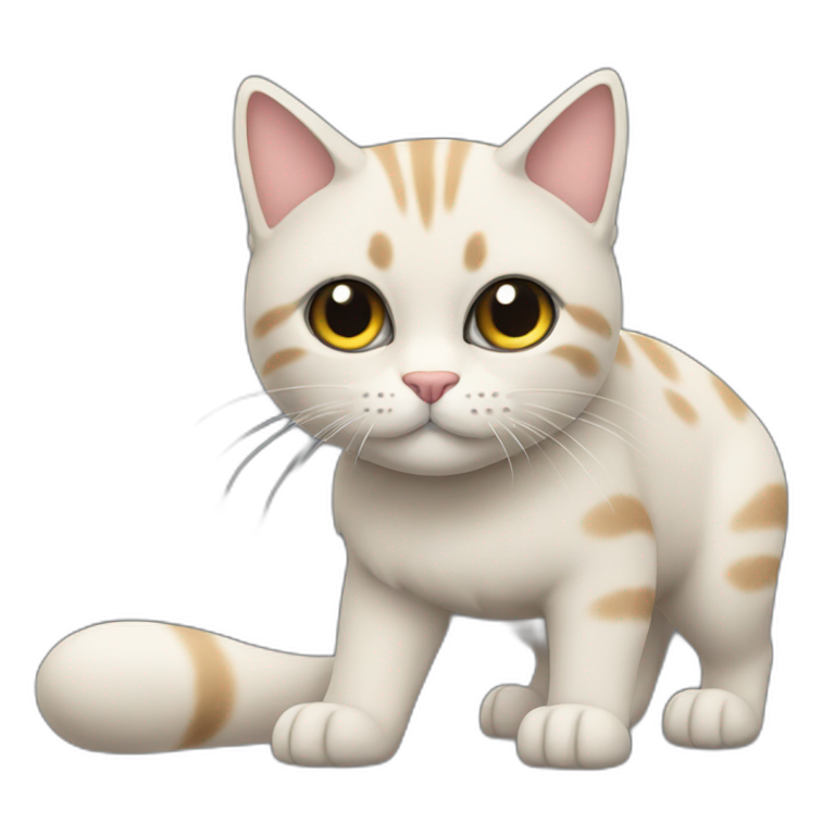 gato con tacones en las patas emoji