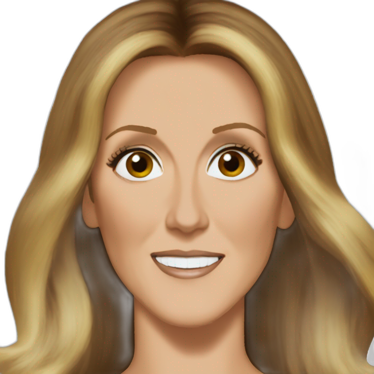 Céline Dion surprise face emoji