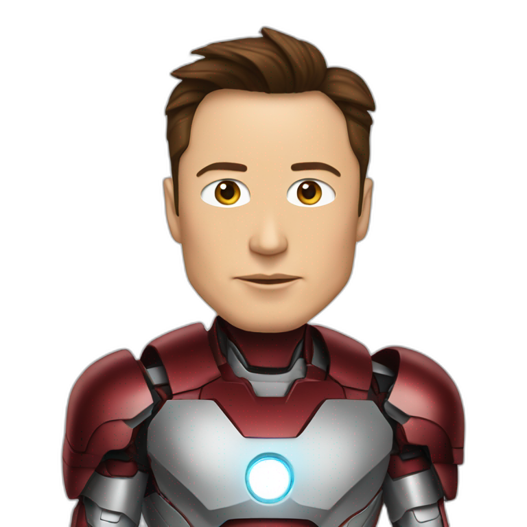 elon musk in iron man suit emoji