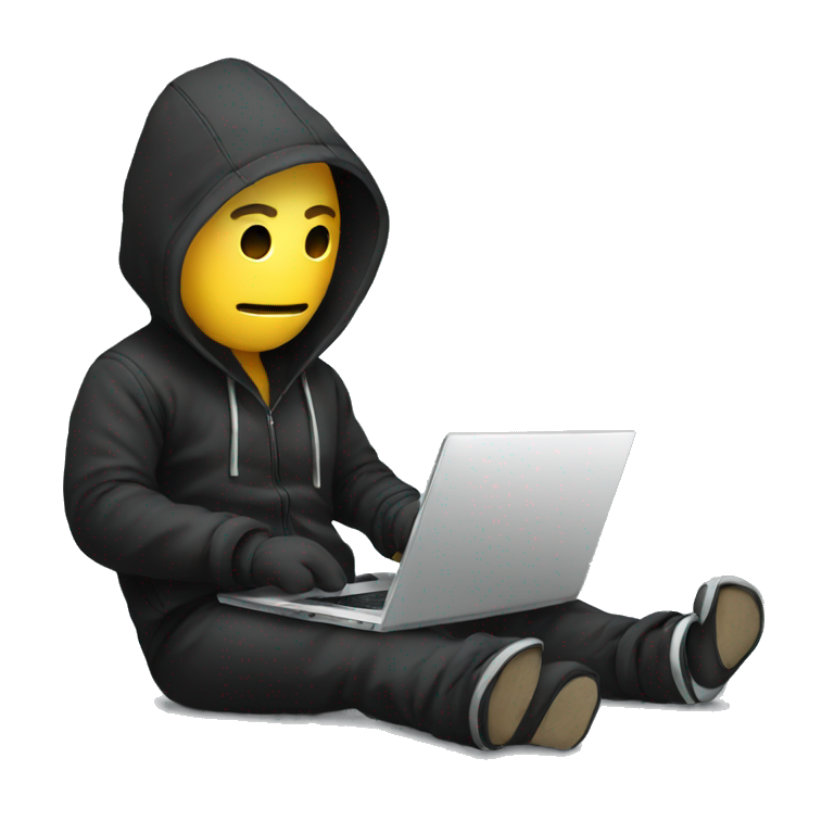 Hacker with laptop emoji