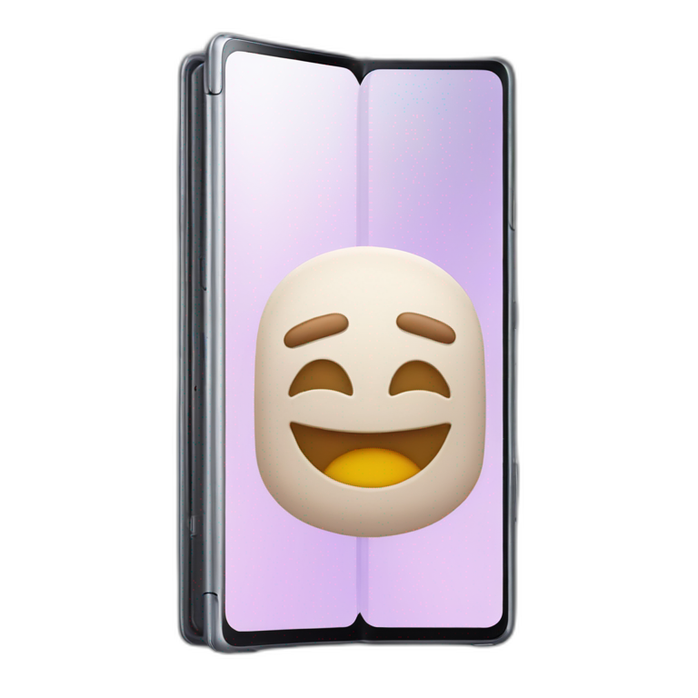 Samsung Galaxy fold android phone emoji