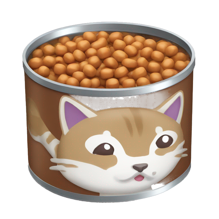 cat food can with Thunfish emoji