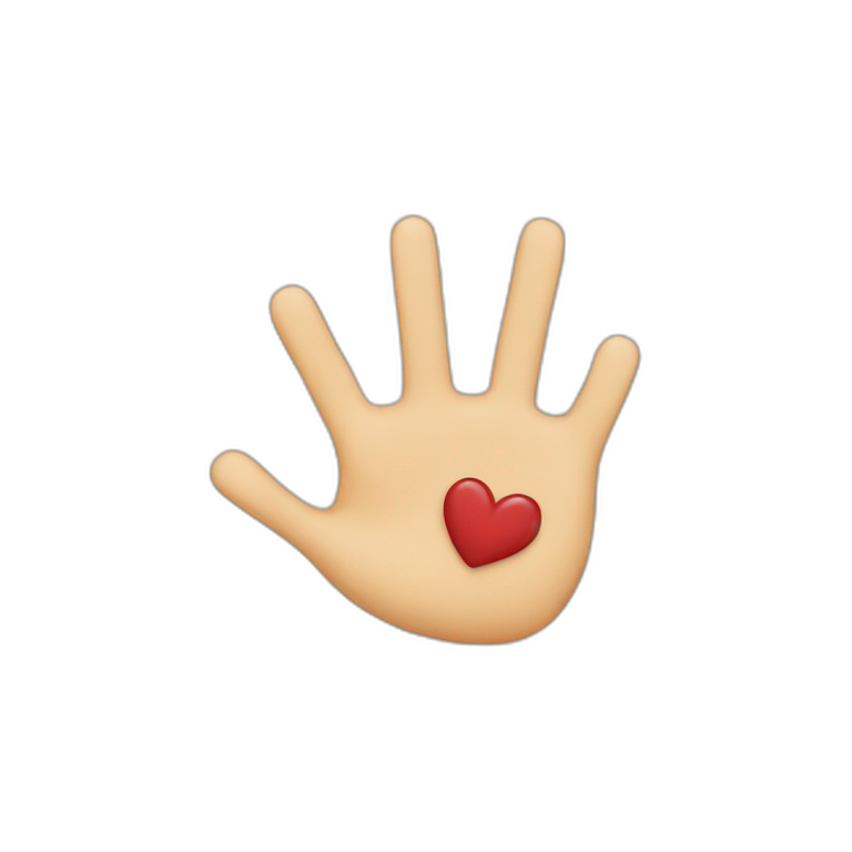 heart made with fingers emoji