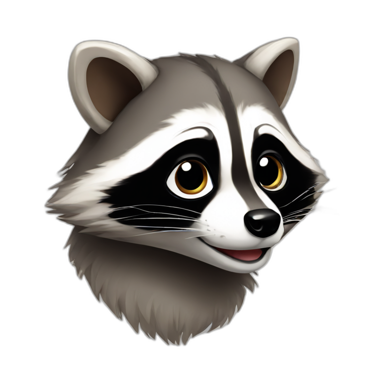 Cute-raccoon emoji