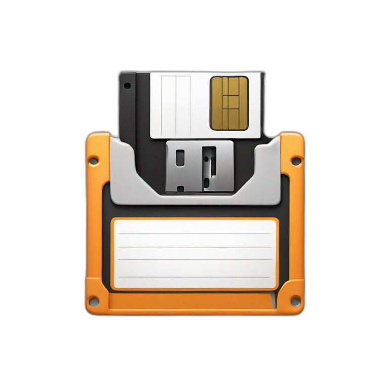 Realistic Floppy disk emoji
