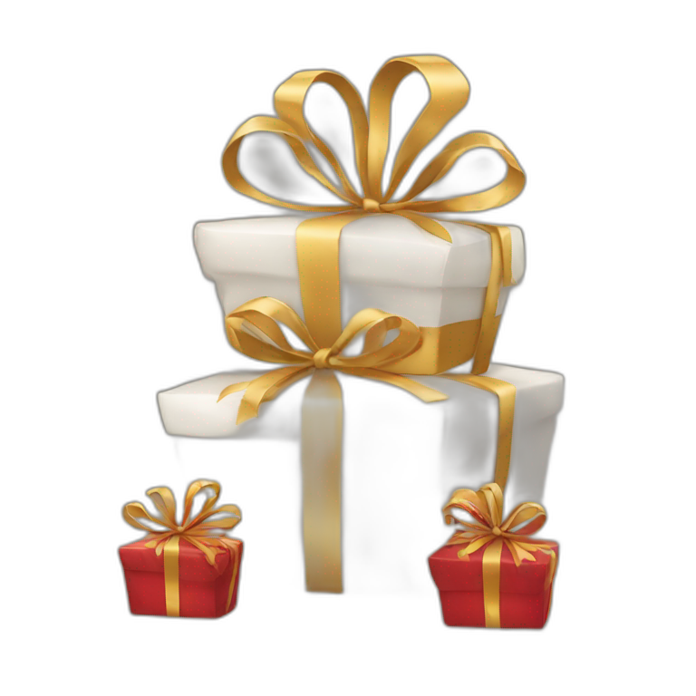 three gifts emoji