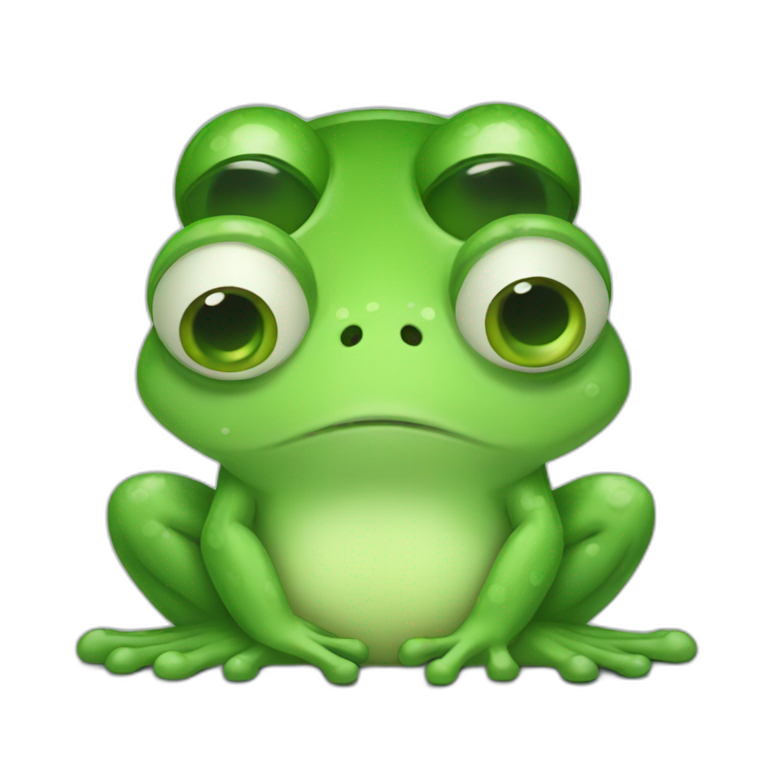 sad frog emoji