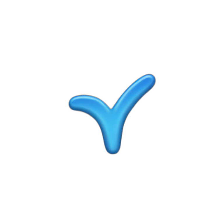 Verified blue tick emoji