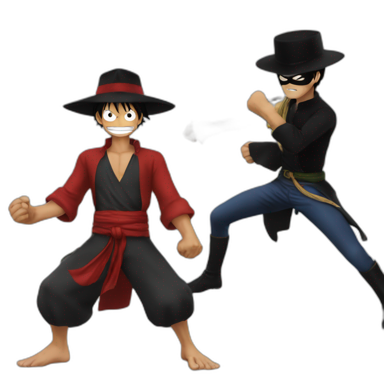Luffy vs Zorro emoji