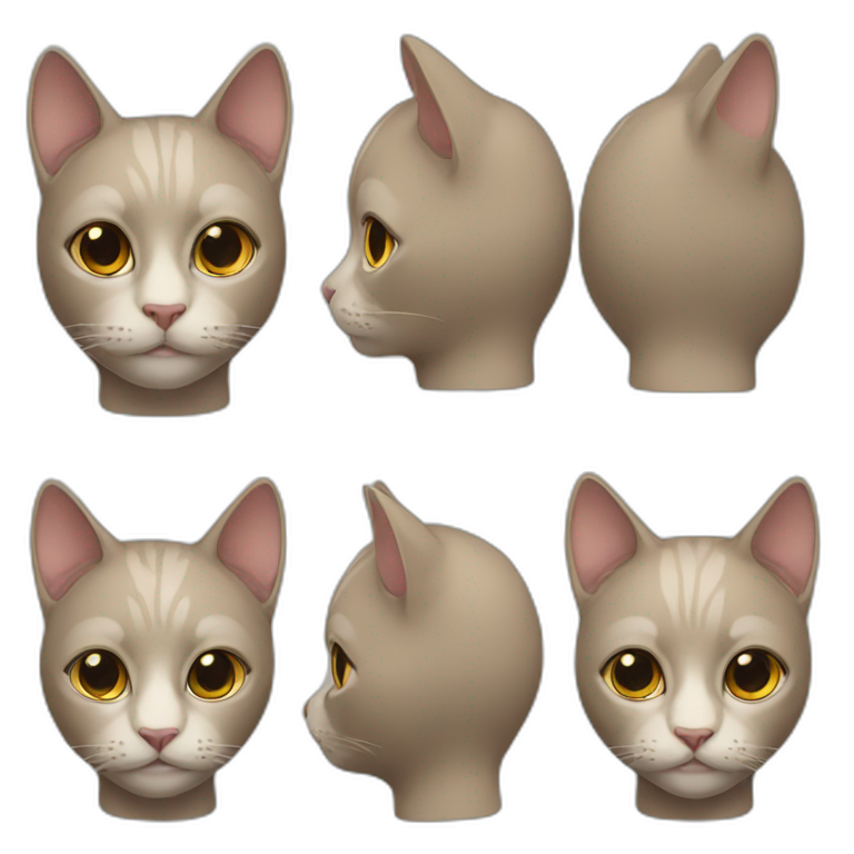 cat human head emoji