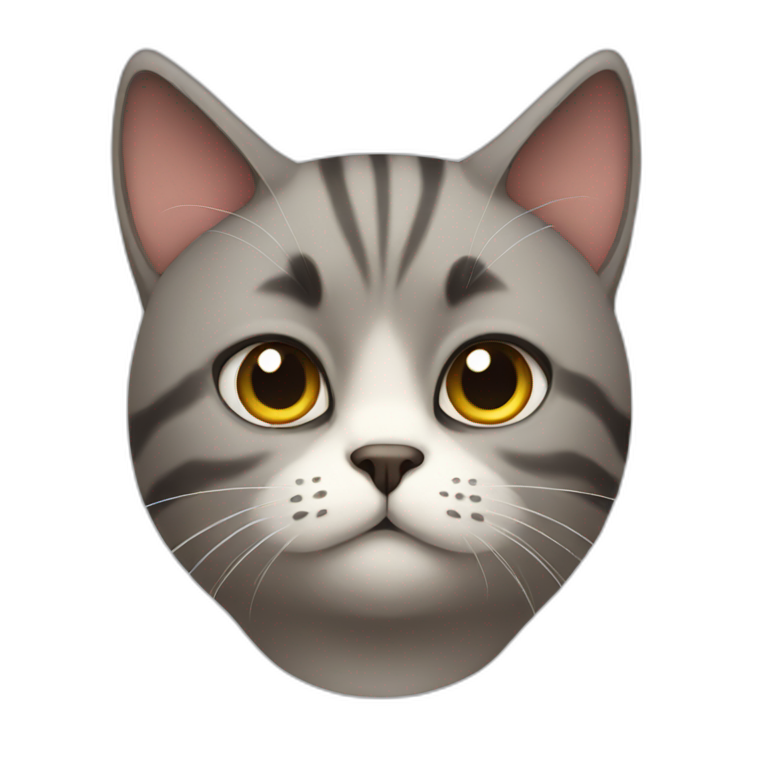 Cat looking annoyed emoji