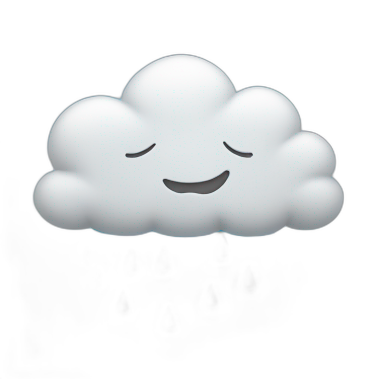 rainy cloud emoji