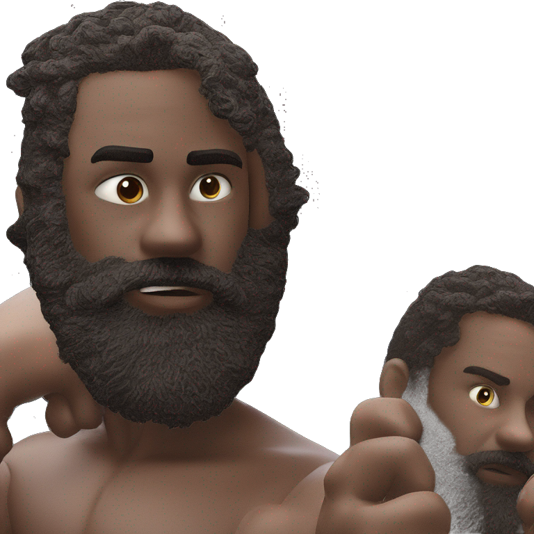 bearded boy parody portrait realistic emoji
