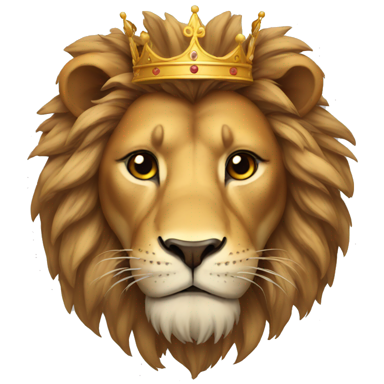 Lion with crown emoji