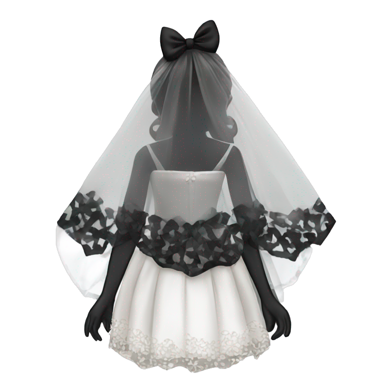 girl in white wedding dress emoji