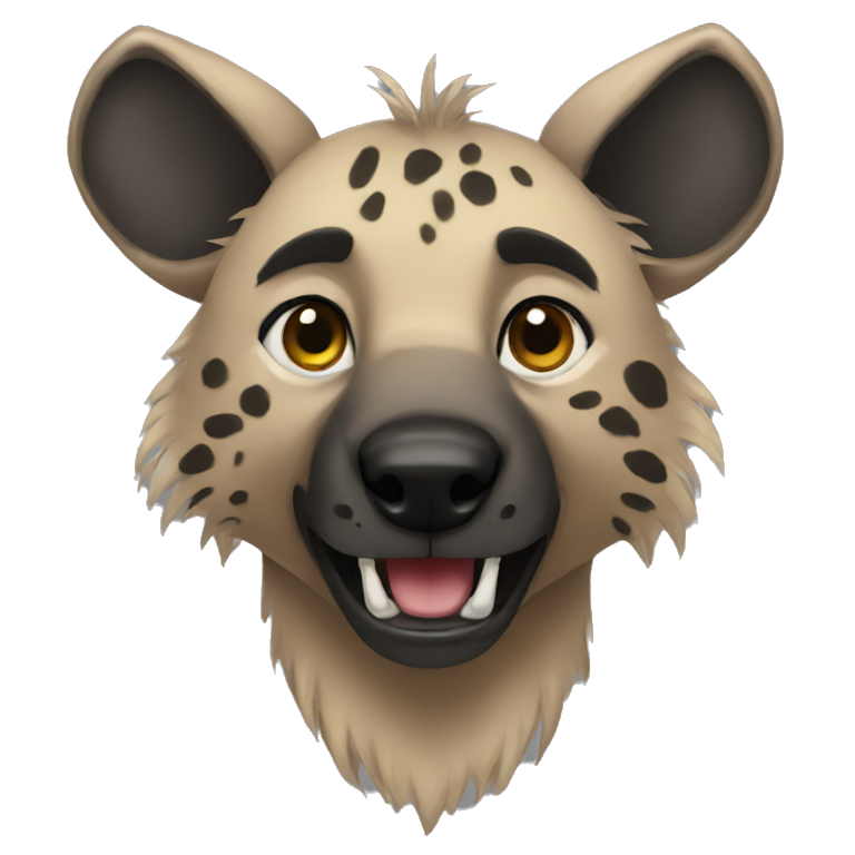 Hyena fullbody emoji