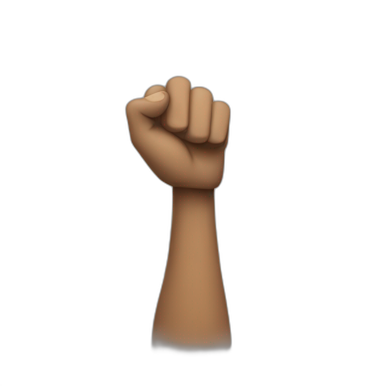 single warrior arm up emoji