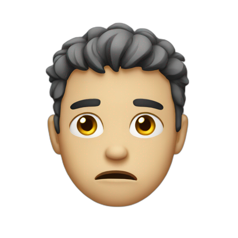 sad angry boy emoji