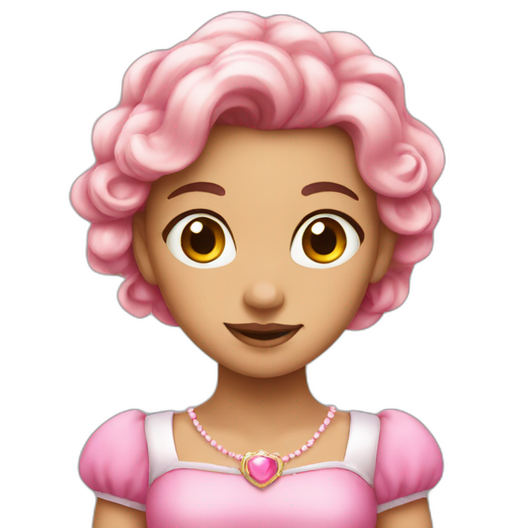 Pink princess emoji