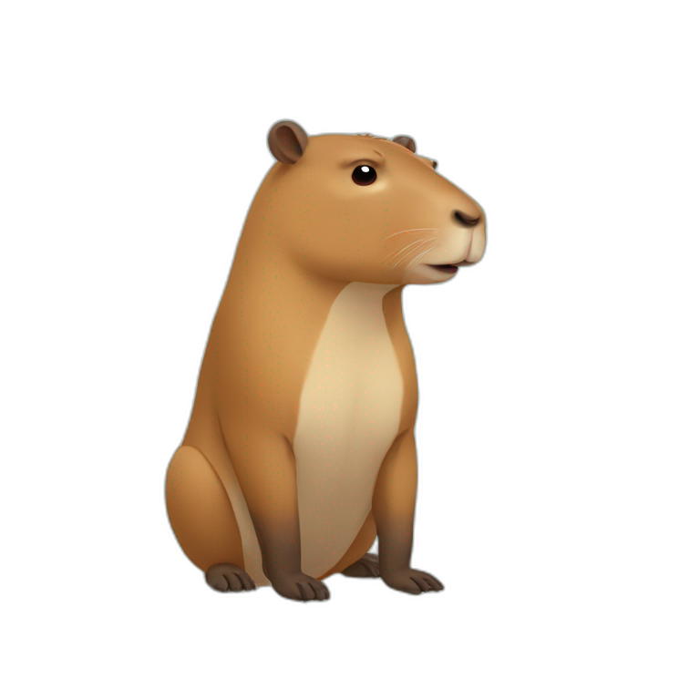 happy sad capybara emoji