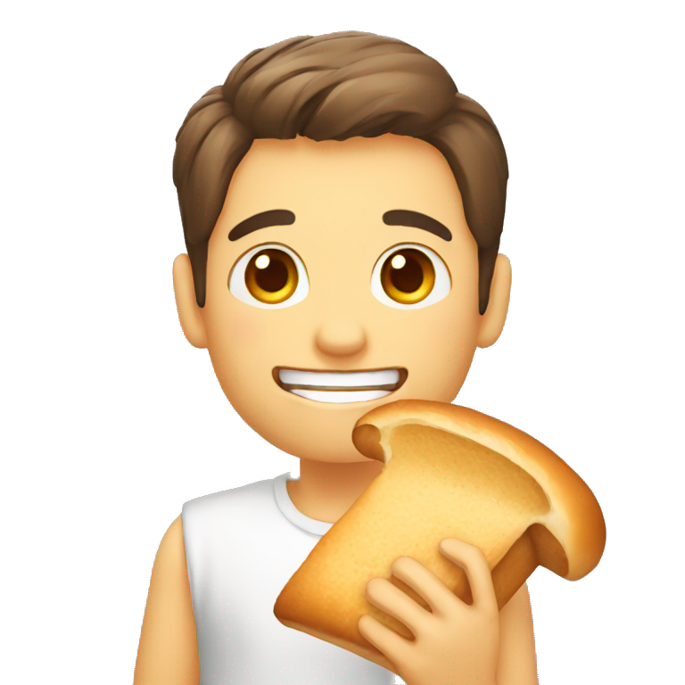 A 😀 Eating bread  emoji