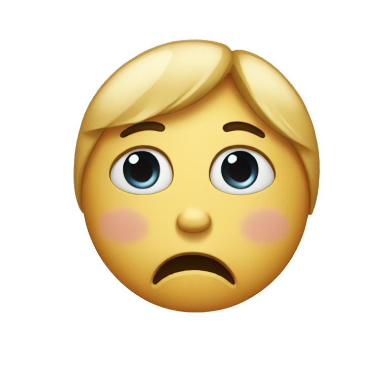 Very sad crying emoji emoji