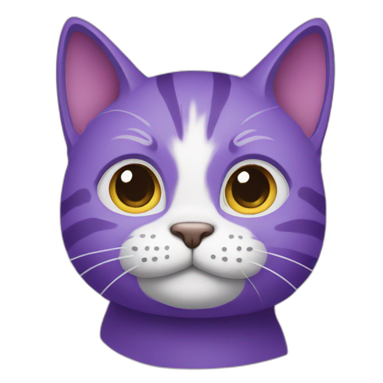 purple cat emoji emoji