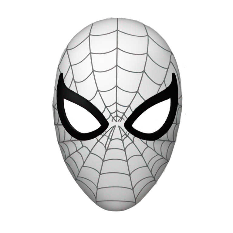 black Spider-man mask emoji