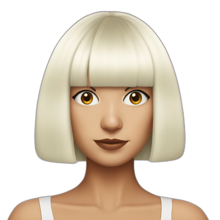 sia-in-wig emoji