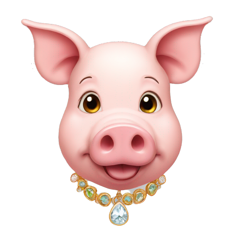 pig with earring emoji