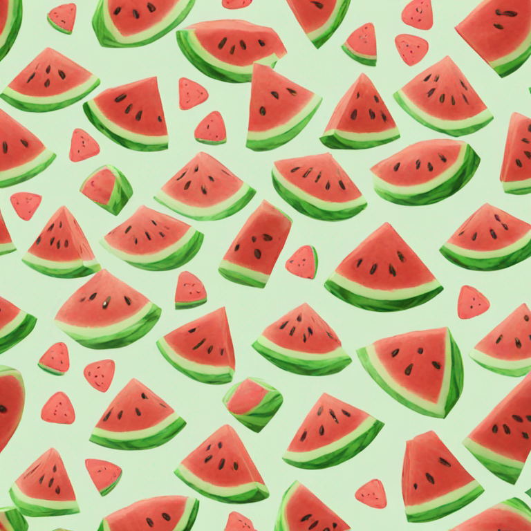 watermelon in the shape of a cake emoji
