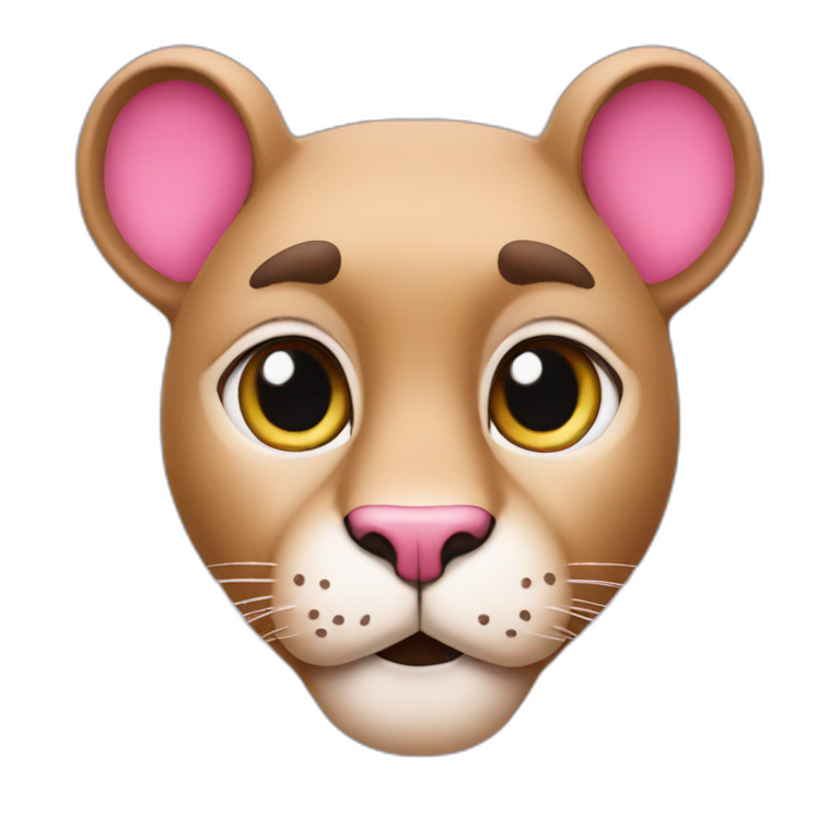 The pink panther emoji