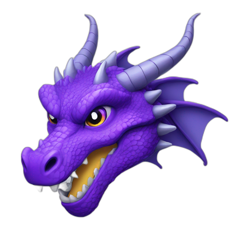 purple dragon head emoji