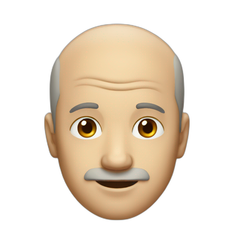 Balding man emoji