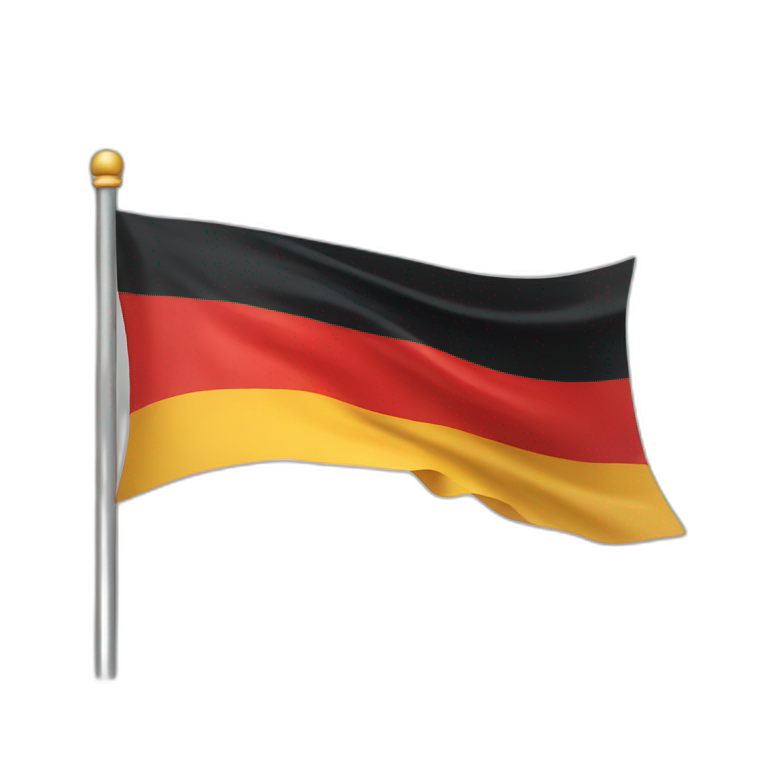 Flag of Germany without pole emoji