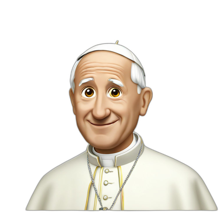 the pope doing the griddy emoji