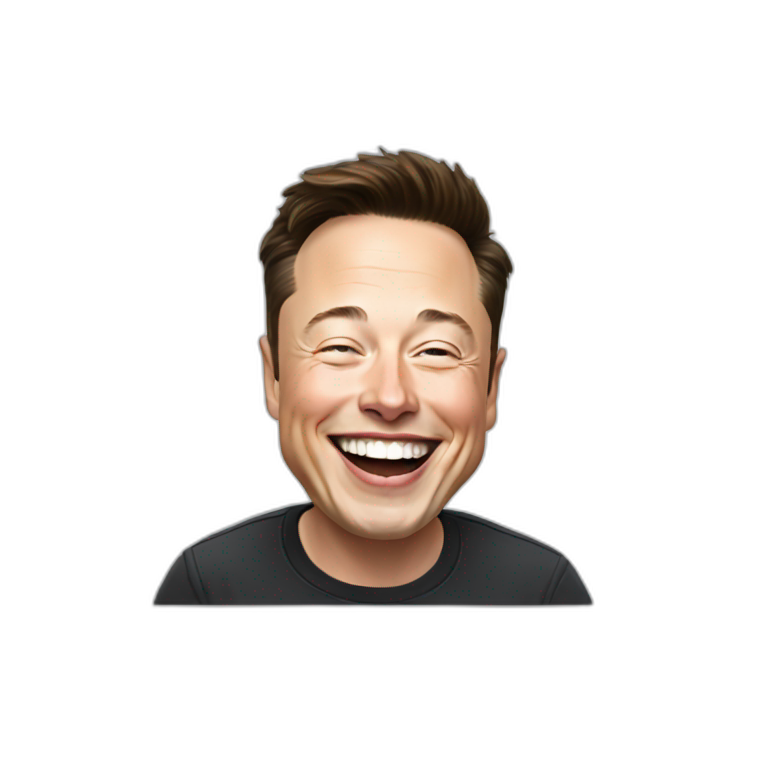 Elon musk laughing emoji