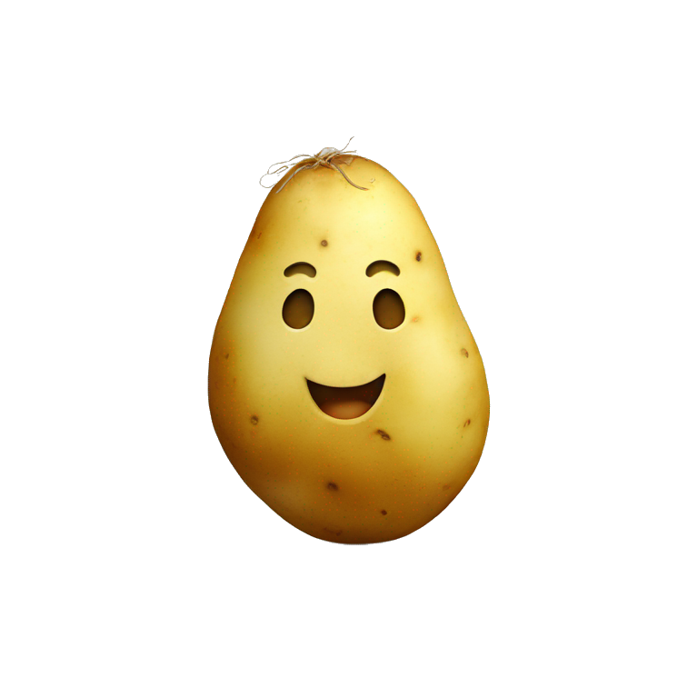 potato with smiley face  emoji