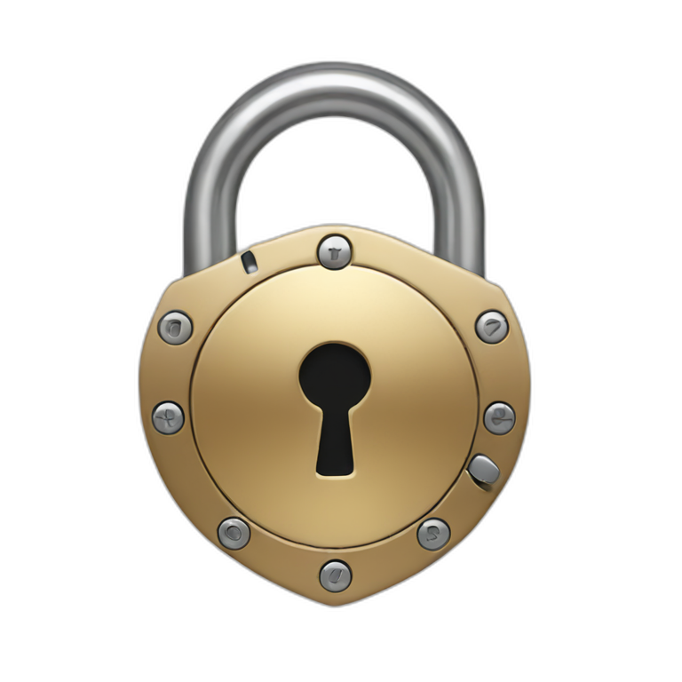 Security lock cybersecurity emoji