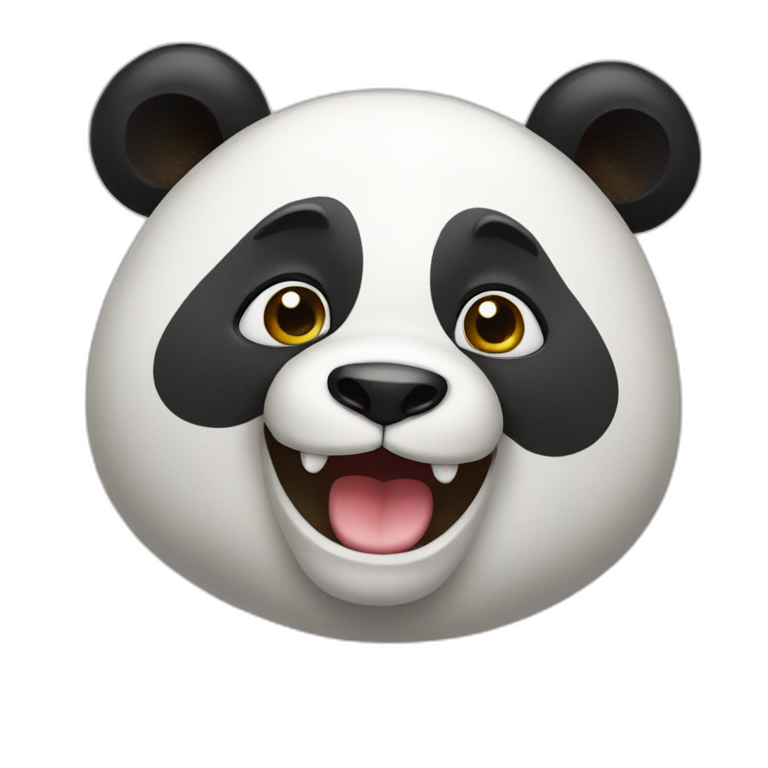 a happy panda bear emoji