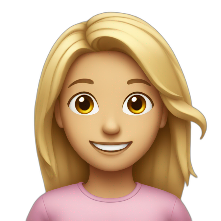 smiling girl emoji