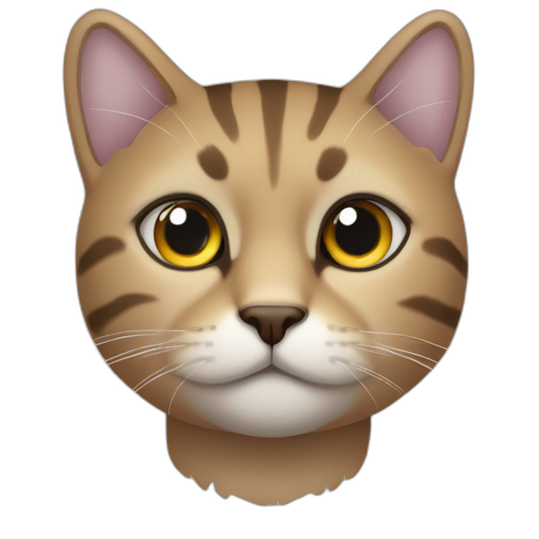 Gato con ojos claros emoji
