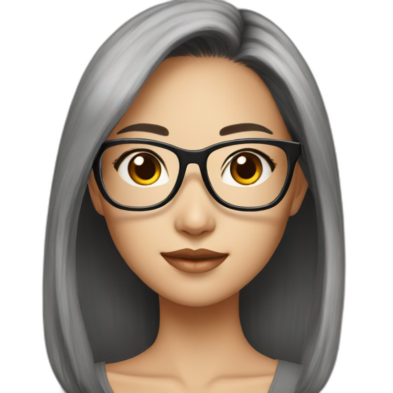 hot-asian-girl-with-glasses emoji